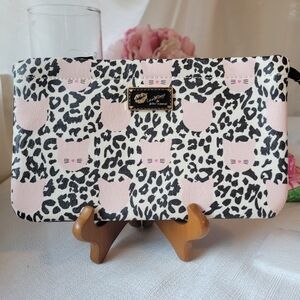 Luv Betsey Pink Cat Print Wristlet